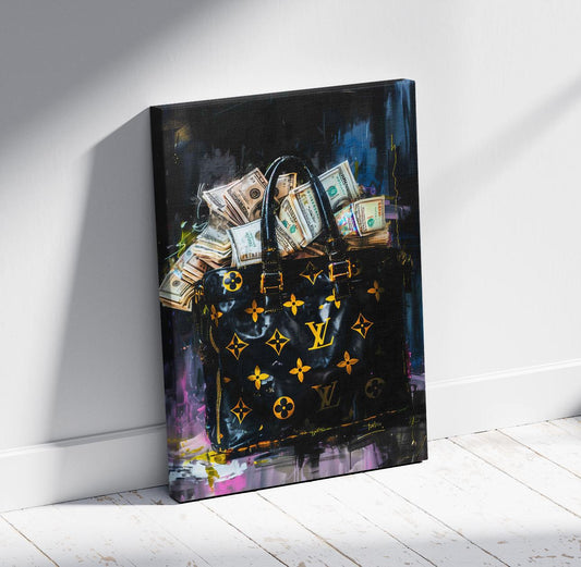LV Bag of Money Canvas