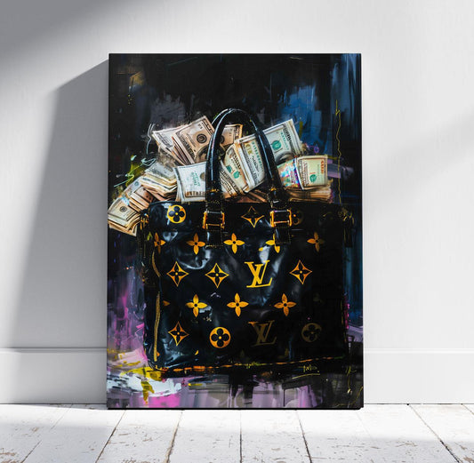 LV Bag of Money Canvas
