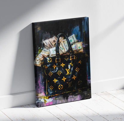 LV Bag of Money Canvas