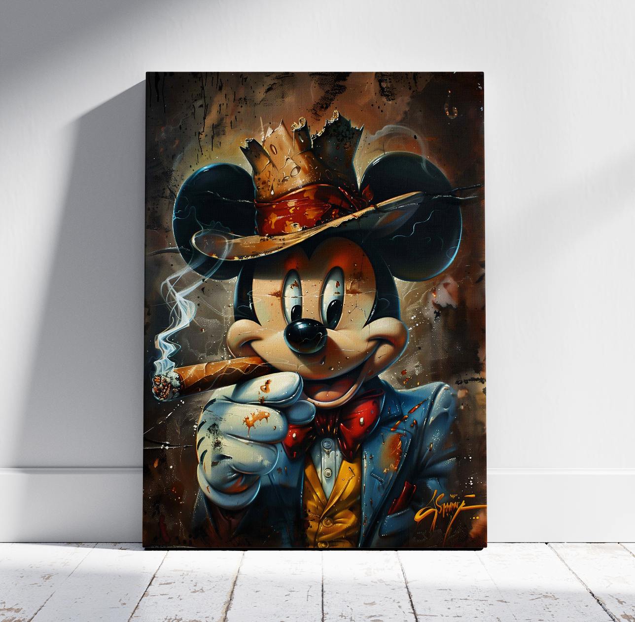 Gangster Mickey Wall Art